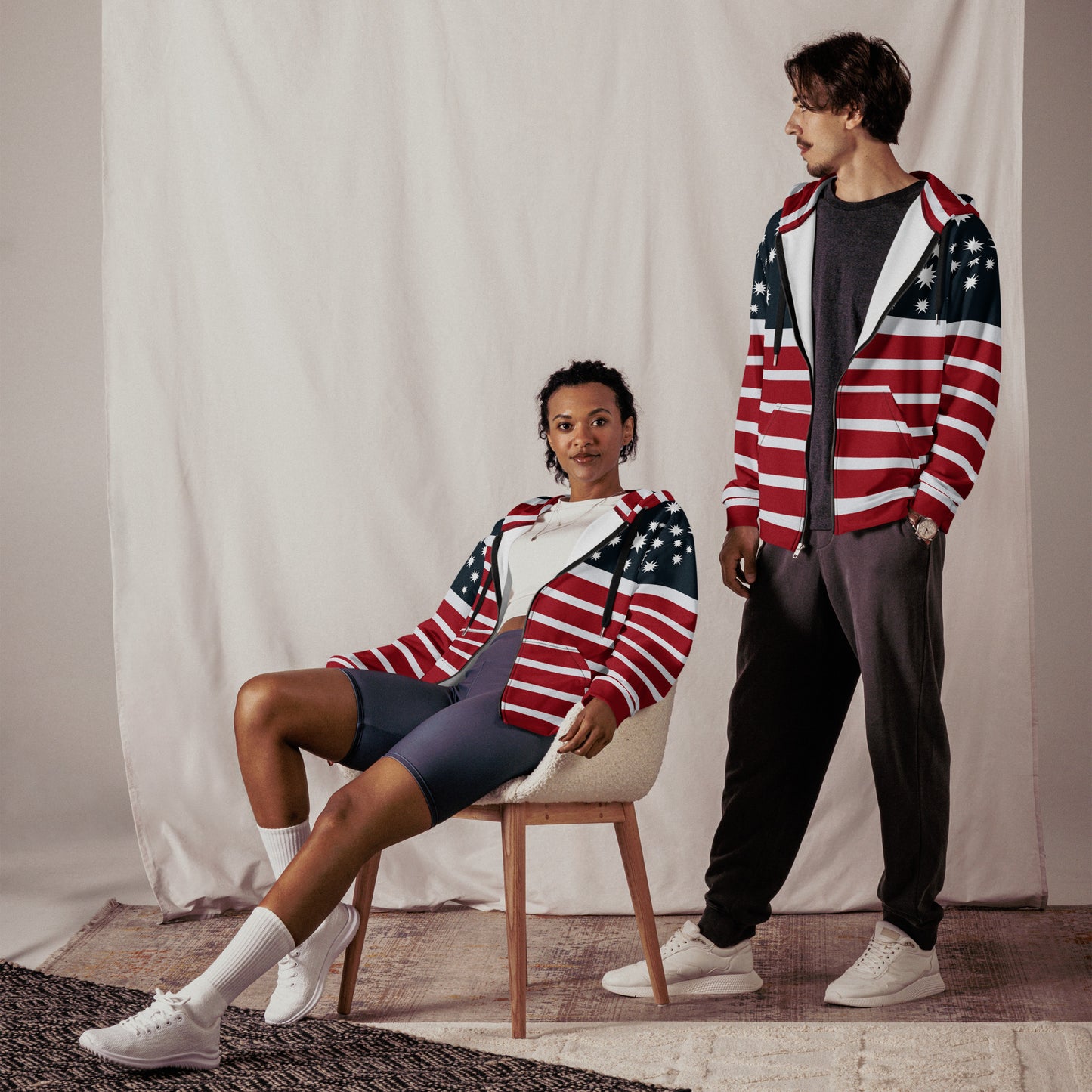 Stars and Stripes Zip Hoodie