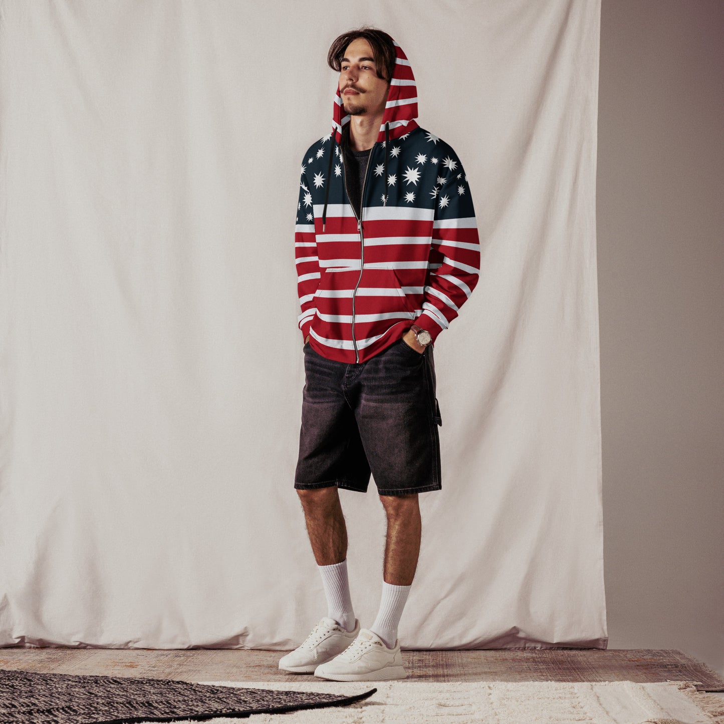 Stars and Stripes Zip Hoodie