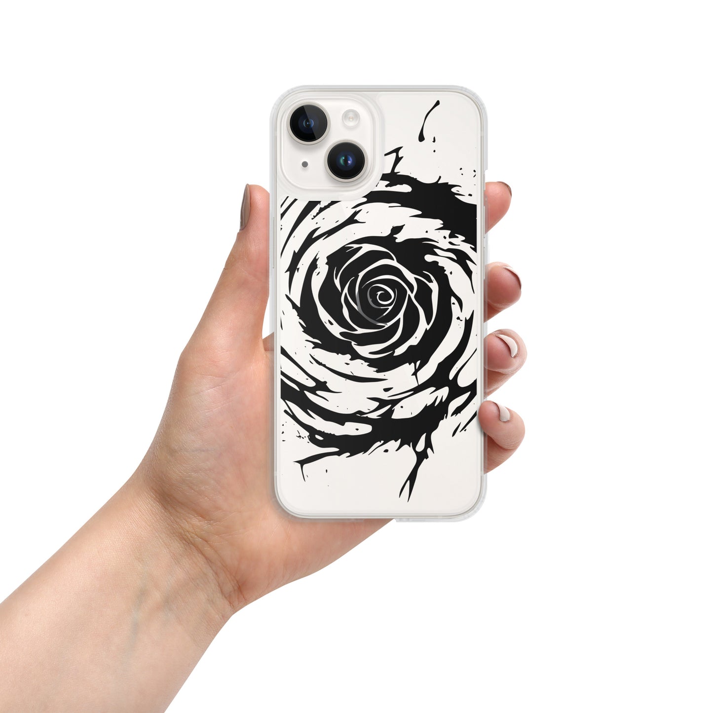 Kaotic Rose Clear Case for iPhone®