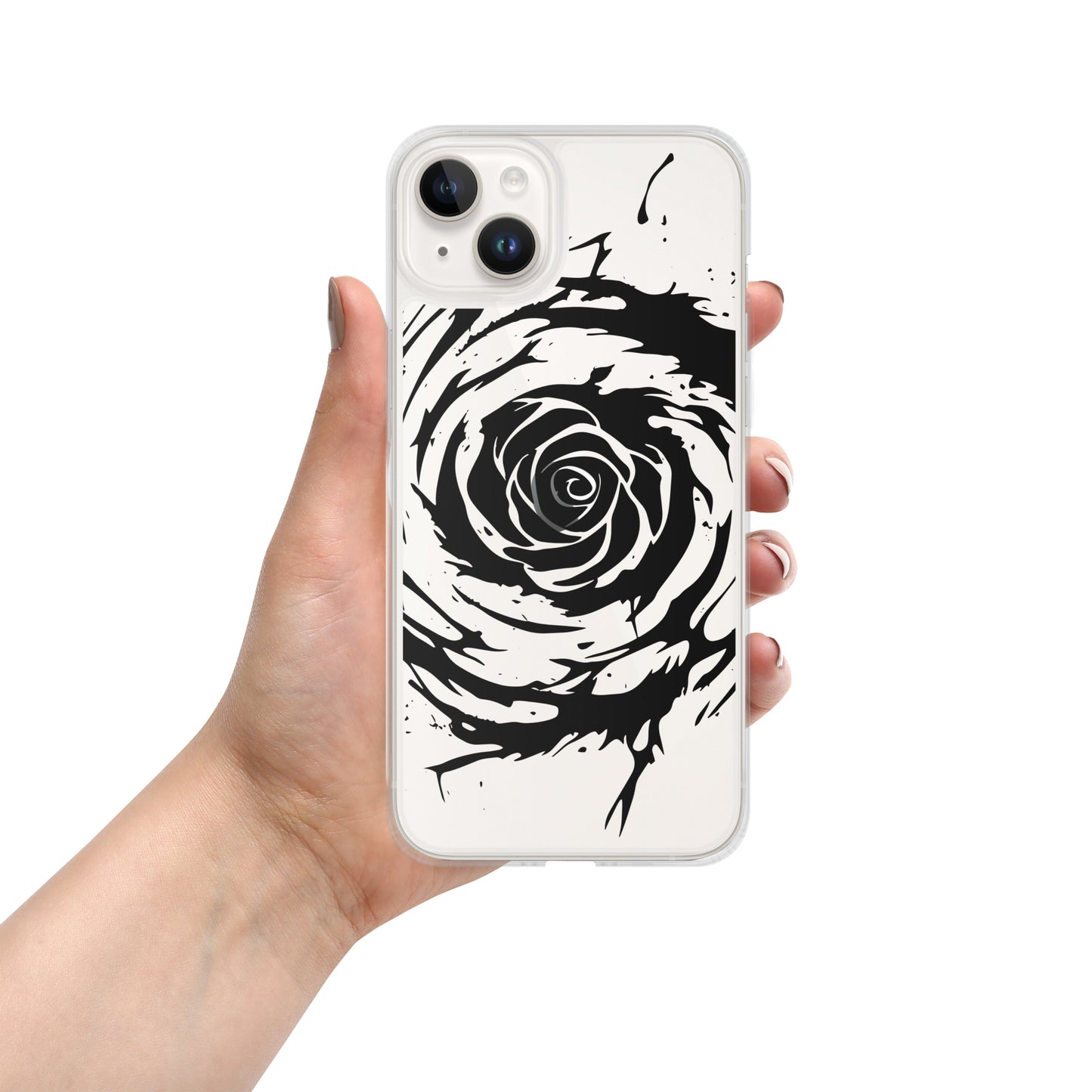 Kaotic Rose Clear Case for iPhone®