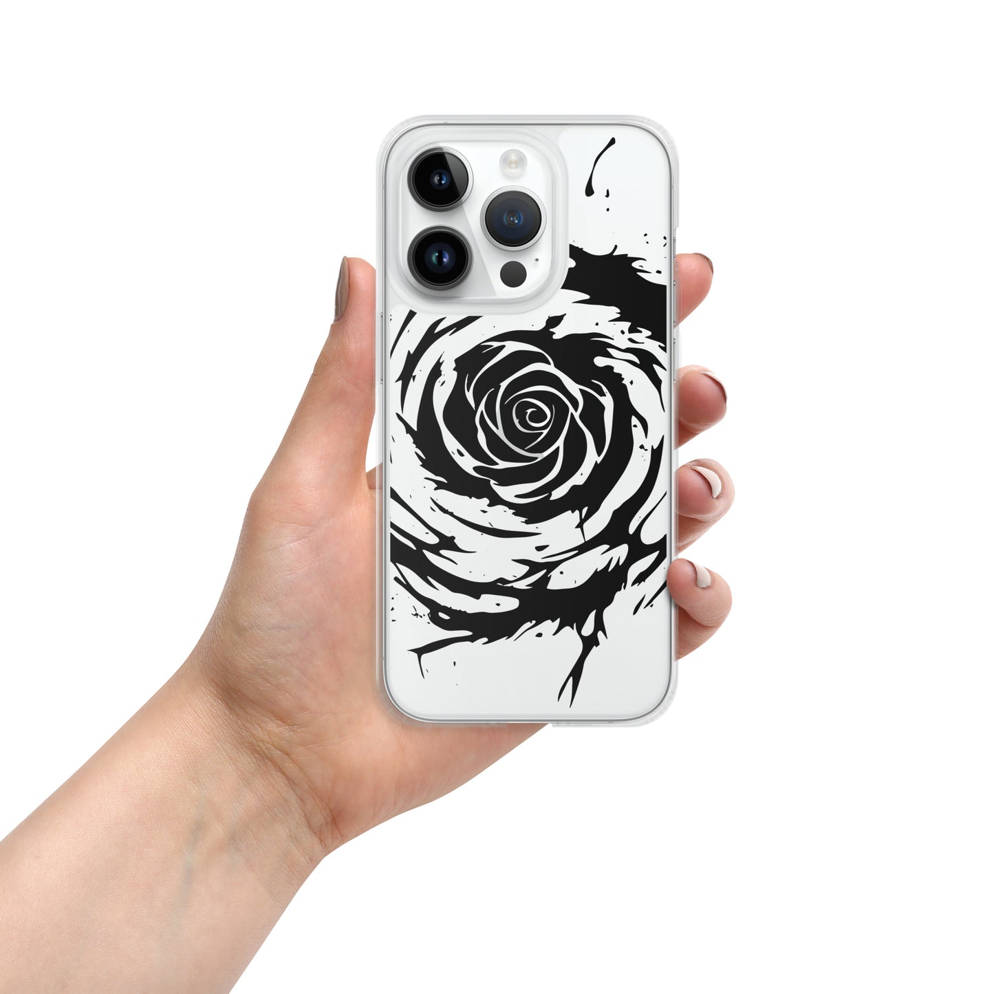 Kaotic Rose Clear Case for iPhone®